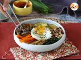 Bibimbap, den traditionella koreanska maträtten - Beredning etape 13