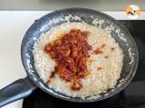 Risotto 'nduja och korv, en förrätt med intensiv smak - Beredning etape 5