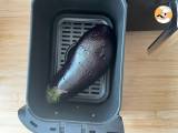 Panerad aubergine Milanese style men vegetarisk - Air Fryer matlagning - Beredning etape 2