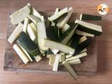 Zucchinifrites i Air fryer - Beredning etape 1