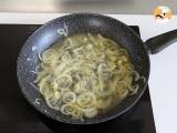 Krämig lökpasta: en välsmakande och superbillig rätt! - Beredning etape 3