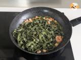 Spirulina-pasta med räkor och citron: en näringsrik förrätt med unik smak - Beredning steg 6