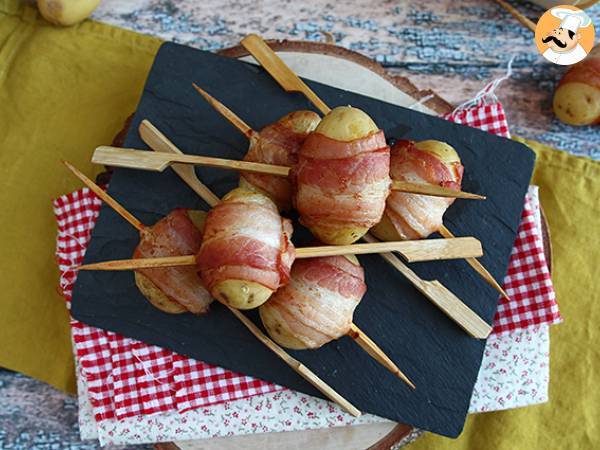 Aperitifspett med potatis och rökt bacon - foto 3