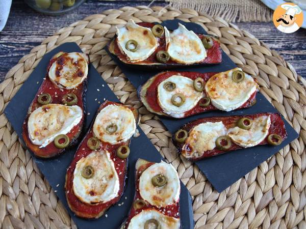 Auberginetoast med tomat- och getostcoulis - foto 4