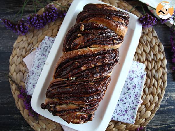 Babka brioche med choklad och hasselnötter - foto 3