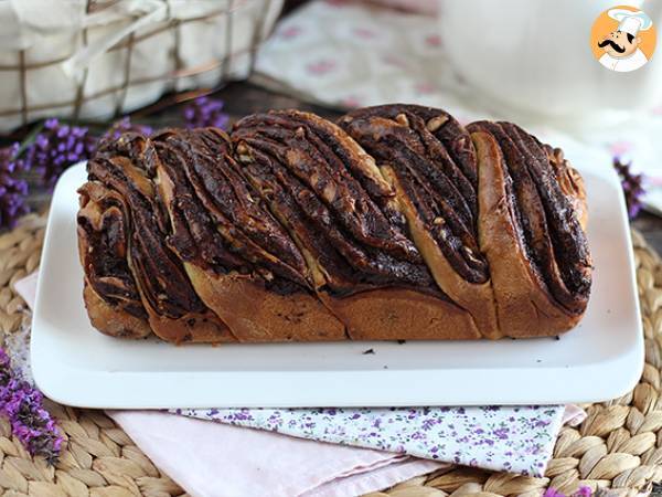 Babka brioche med choklad och hasselnötter - foto 4