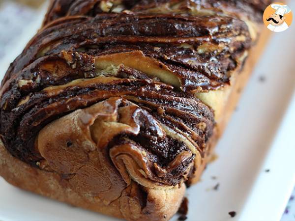 Babka brioche med choklad och hasselnötter - foto 5