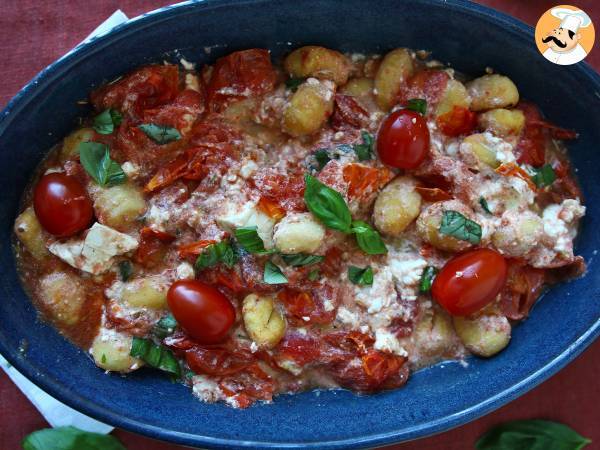 Bakad feta gnocchi med Airfryer, en supersnabb rätt med körsbärstomater och feta! - foto 3