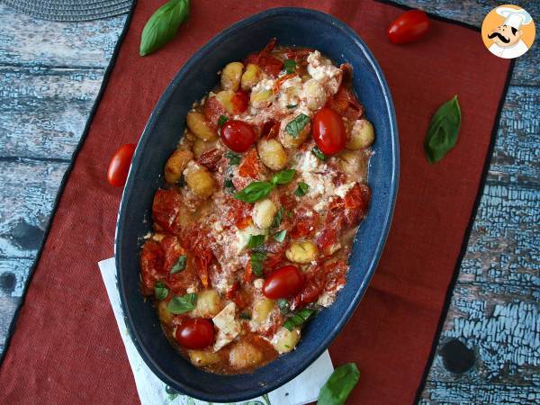 Bakad feta gnocchi med Airfryer, en supersnabb rätt med körsbärstomater och feta! - foto 5