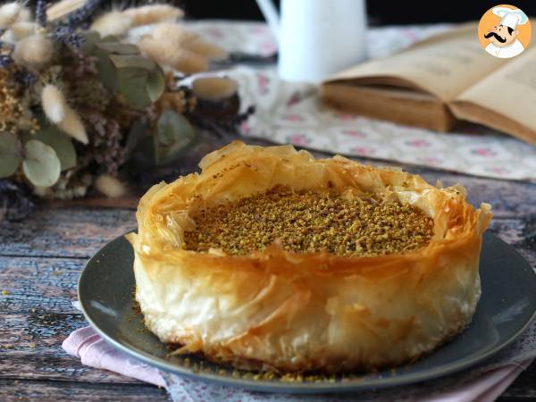 Baklava-liknande cheesecake med pistage, krispig och smältande - foto 5