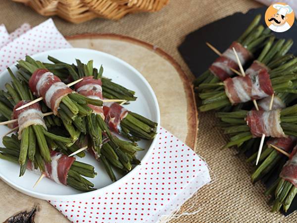 Balar av gröna bönor och rökt bacon - foto 3