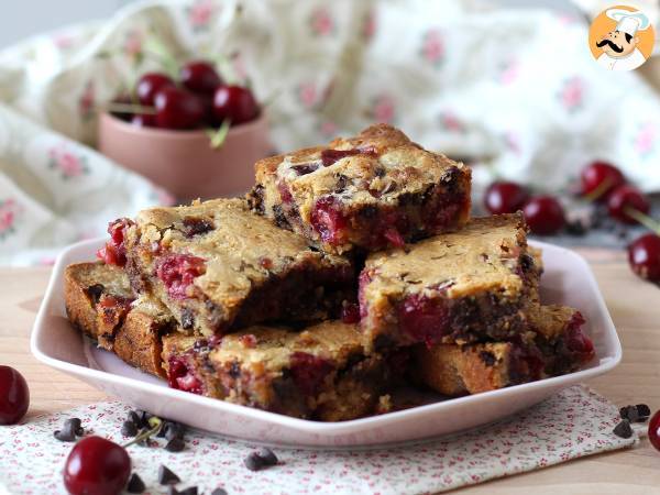 Blondie körsbär och choklad, den perfekta krispiga och fondanta kakan - foto 6