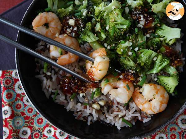 Broccoli och räkor i en kryddig koreansk sås - en enkel, balanserad och kryddig måltid - foto 6