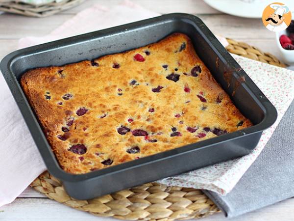 Brownie med vit choklad och röd frukt (Blondie) - foto 3