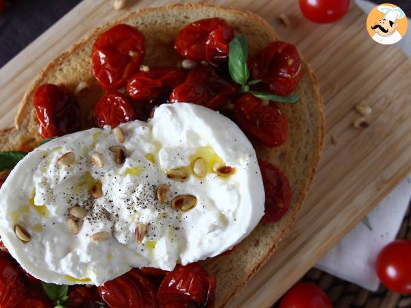 Bruschetta med rostad tomat och burrata - foto 2