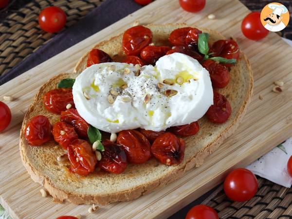 Bruschetta med rostad tomat och burrata - foto 3