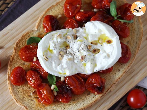 Bruschetta med rostad tomat och burrata - foto 4