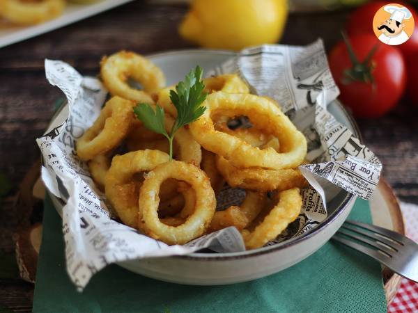 Calamares a la romana - panerad bläckfisk i smet