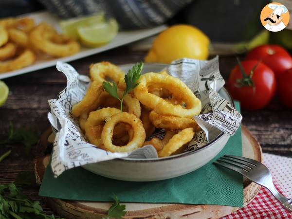 Calamares a la romana - panerad bläckfisk i smet - foto 4