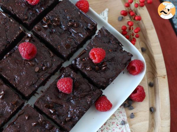 Choklad- och hallonbrownie, ren njutning! - foto 6