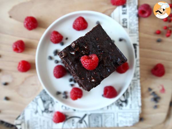 Choklad- och hallonbrownie, ren njutning! - foto 7