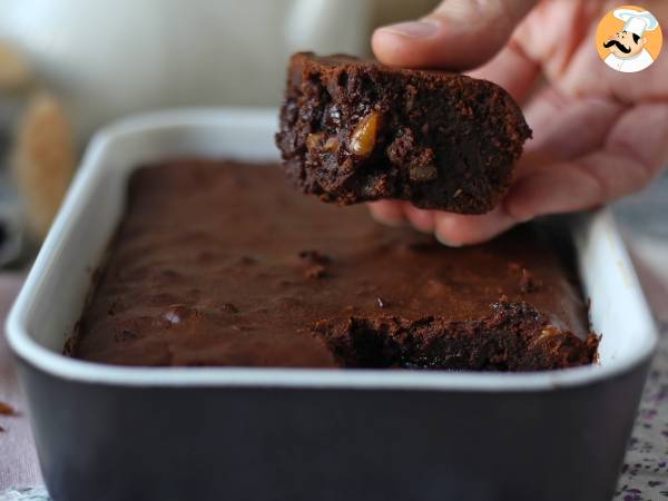 Choklad- och valnötsbrownie i luftfritösen - foto 4