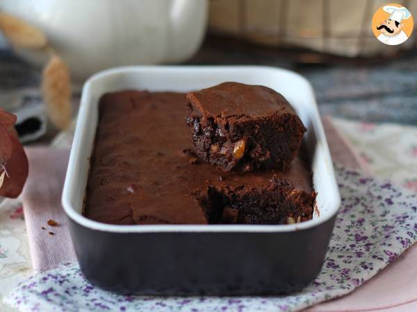 Choklad- och valnötsbrownie i luftfritösen - foto 8