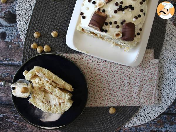 Enkel bulle med Kinder Bueno-smak, perfekt som födelsedagstårta eller julkrubba! - foto 2