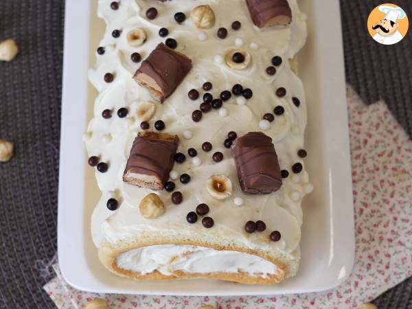 Enkel bulle med Kinder Bueno-smak, perfekt som födelsedagstårta eller julkrubba! - foto 3