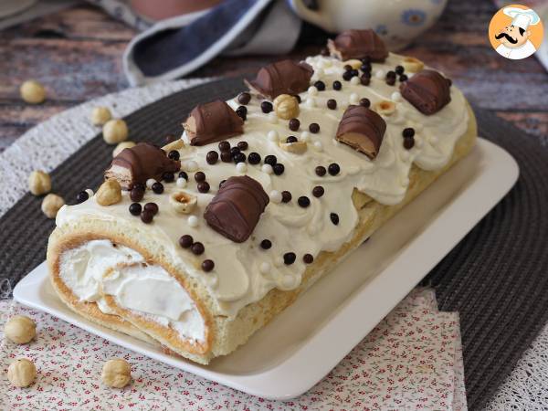 Enkel bulle med Kinder Bueno-smak, perfekt som födelsedagstårta eller julkrubba! - foto 4