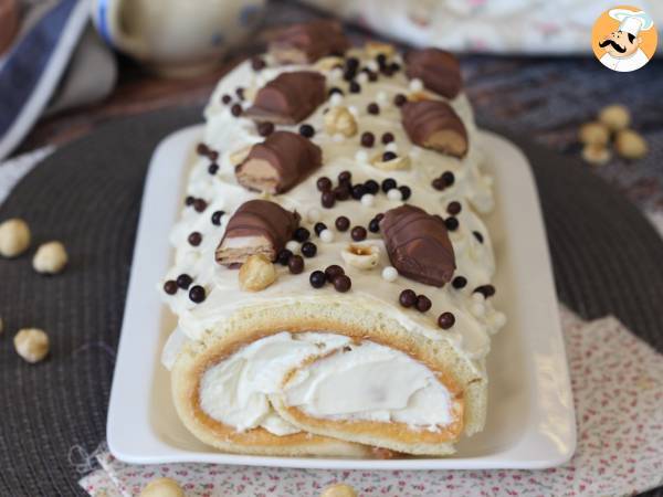 Enkel bulle med Kinder Bueno-smak, perfekt som födelsedagstårta eller julkrubba! - foto 6