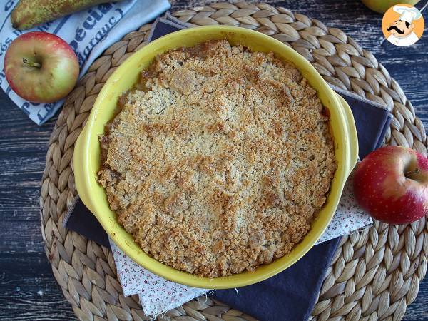 Extra krispig och smältande äpple-päron-crumble - foto 2