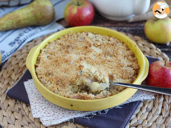 Extra krispig och smältande äpple-päron-crumble - foto 5