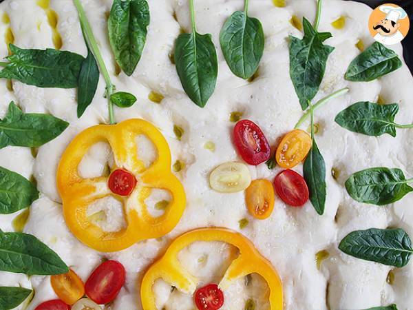 Focaccia blommor - focaccia konst - foto 7