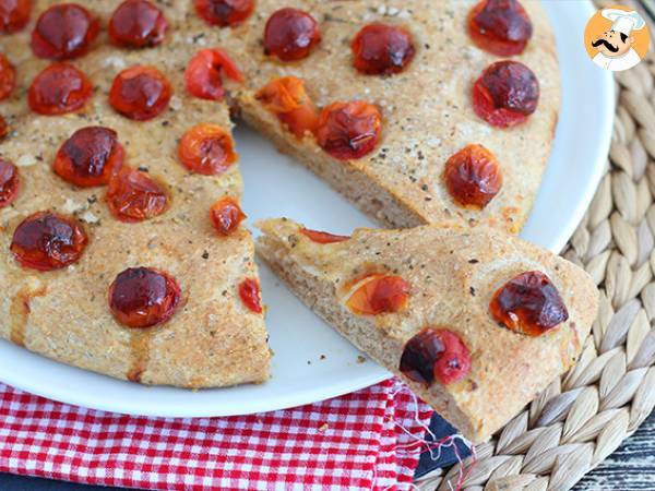 Focaccia med körsbärstomater - foto 4