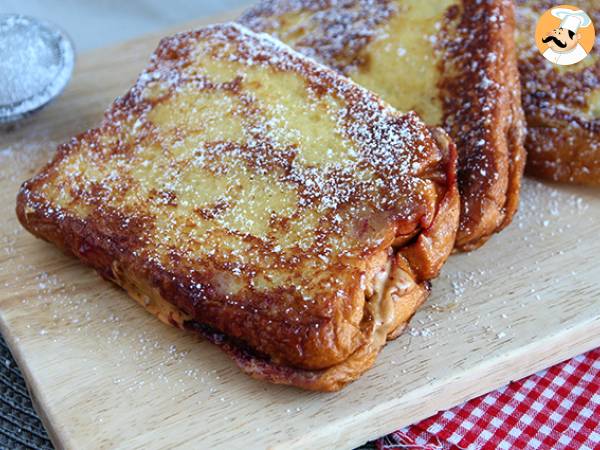 Fransk toast med jordnötssmör och sylt - foto 3