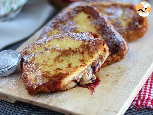 Fransk toast med jordnötssmör och sylt - foto 4