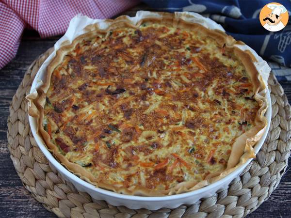 Grönsaks- och baconquiche som alla älskar!