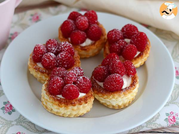 Hallon och mascarpone vol au vents - foto 3