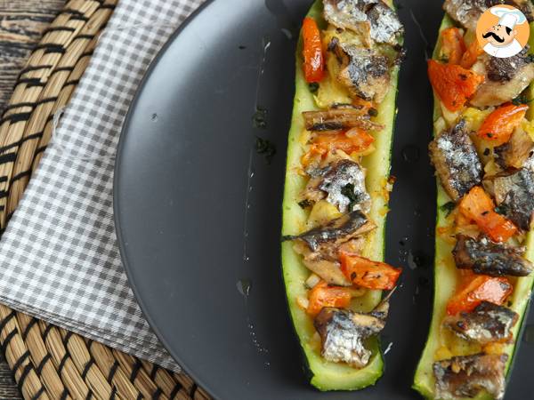 Hur gör man zucchini fyllda med sardiner? - foto 2