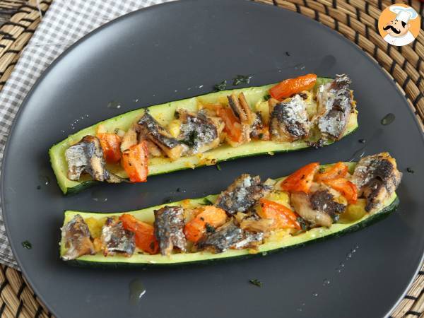 Hur gör man zucchini fyllda med sardiner? - foto 3