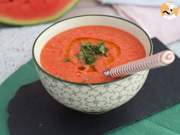 Kall vattenmelon- och tomatsoppa - foto 2