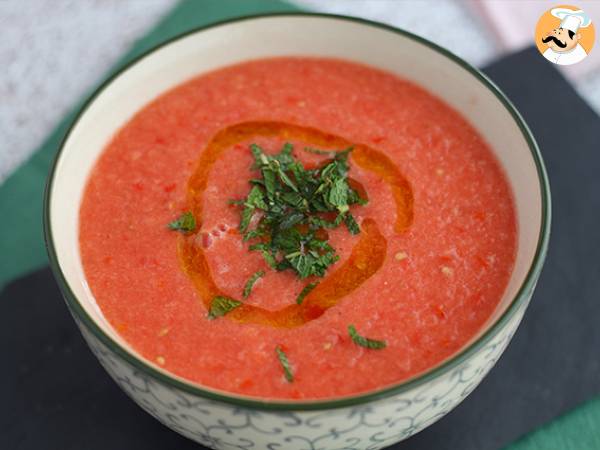 Kall vattenmelon- och tomatsoppa - foto 3