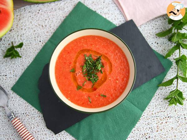 Kall vattenmelon- och tomatsoppa - foto 4