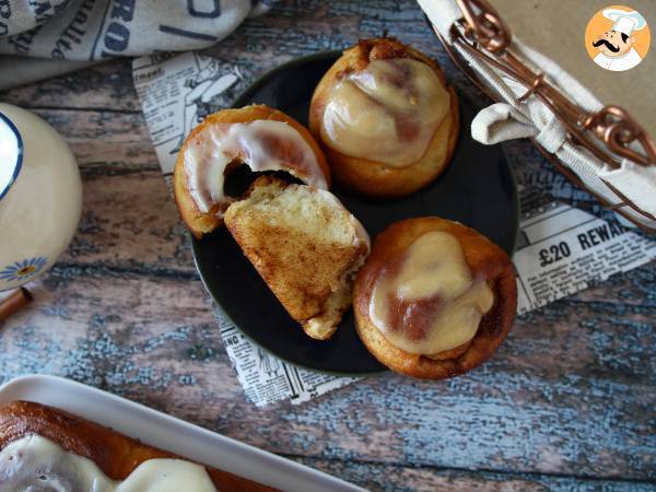 Kanelbullar, brioche med kanel och vaniljglasyr - foto 5