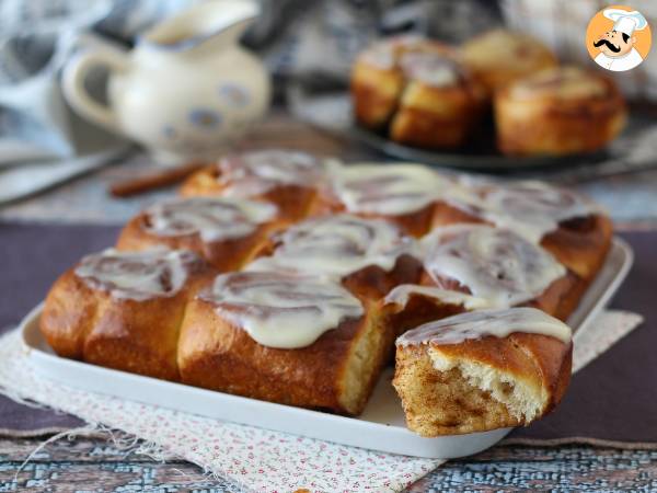 Kanelbullar, brioche med kanel och vaniljglasyr - foto 6