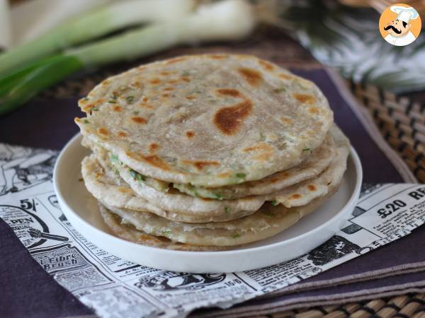 Kinesiska pannkakor med salladslök - Scallionpannkakor