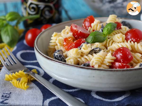 Krämig kall pasta, klar på mindre än 10 minuter!