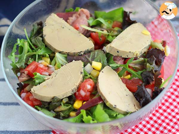 Landaise-sallad med foie gras (Perigord-sallad) - foto 3