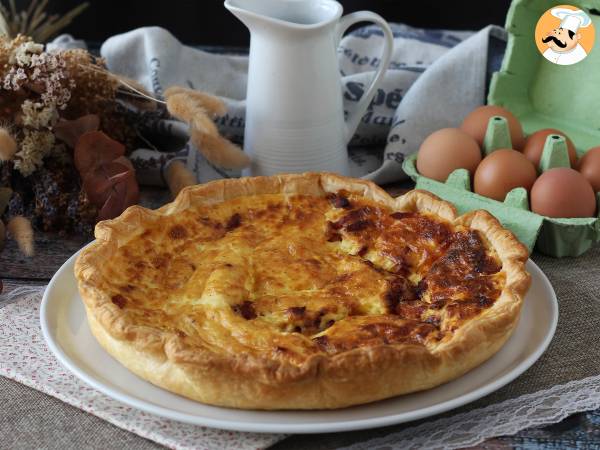 Lätt hemlagad quiche lorraine, den enkla receptet